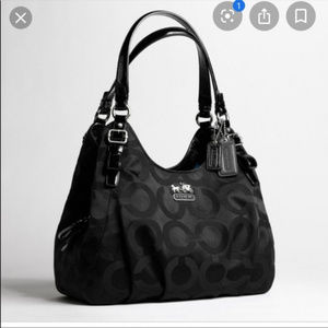 Coach Madison Maggie Hobo 14305 Op Art Handbag